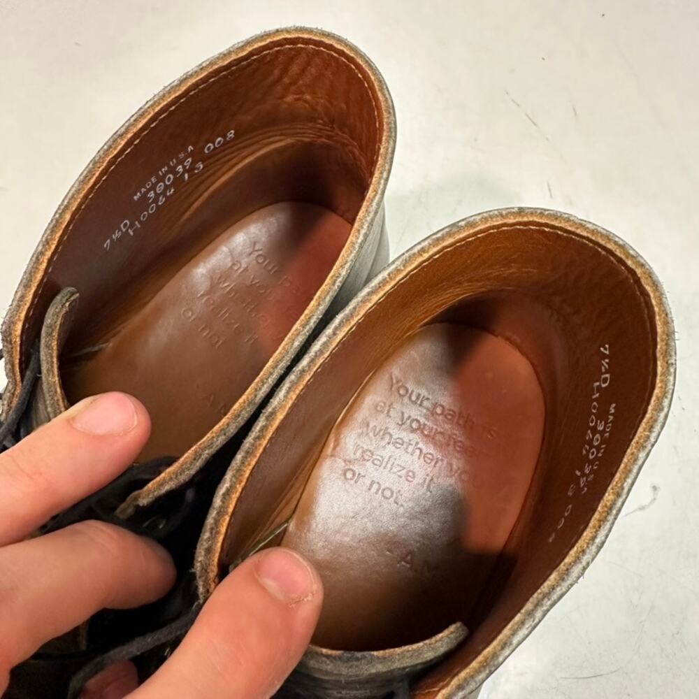 NEW HEELS Rancourt & Co. x Helm Hynes Chukka Boot Gray Olive Green USA 7.5 D - Picture 9 of 13